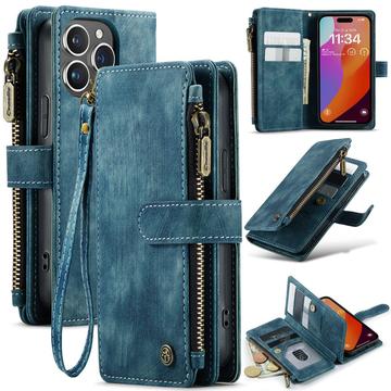 Caseme C30 Multifunctionele iPhone 16 Pro Portemonnee Hoesje - Blauw