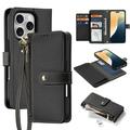 iPhone 16 Pro Dux Ducis Lawa Leren Portemonnee Hoesje met magneet