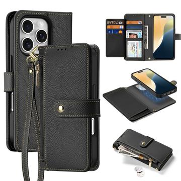 iPhone 16 Pro Dux Ducis Lawa Leren Portemonnee Hoesje met magneet
