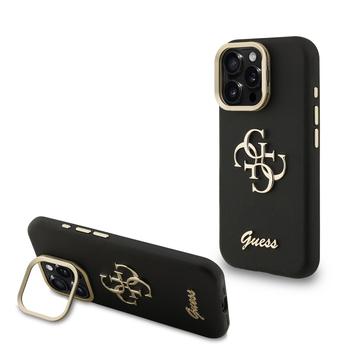 iPhone 16 Pro Guess 4G Logo Stand Camera Frame Hoesje
