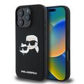 iPhone 16 Pro Karl Lagerfeld Double Heads MagSafe Vloeibare siliconen hoes