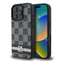 iPhone 16 Pro Max DKNY Geruit Patroon en Streep Hoesje