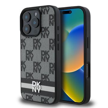 iPhone 16 Pro Max DKNY Geruit Patroon en Streep Hoesje