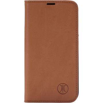 iPhone 16 Pro Max JT Berlin BookCase Tegel Leren Flip Hoesje - Cognac