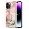 iPhone 16 Pro Max Marmerpatroon Gegalvaniseerd IMD TPU Hoesje