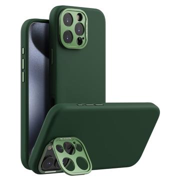 iPhone 16 Pro Max Nillkin LensWing Pro Vloeibare siliconen hoesje - MagSafe compatibel - Groen