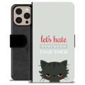 iPhone 16 Pro Max Premium Portemonnee Hoesje - Boze Kat