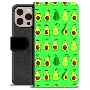 iPhone 16 Pro Max Premium Portemonnee Hoesje - Avocado Patroon