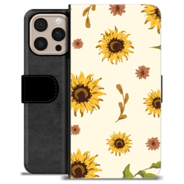 iPhone 16 Pro Max Premium Portemonnee Hoesje - Zonnebloem