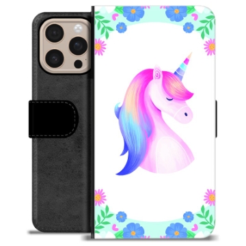 iPhone 16 Pro Max Premium Portemonnee Hoesje - Eenhoorn