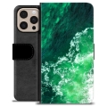 iPhone 16 Pro Max Premium Portemonnee Hoesje - Golven