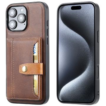 iPhone 16 Pro Max Retro Style Hoesje met Portemonnee