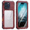 iPhone 16 Pro Max Shellbox M-serie IP68 Waterdichte hoesje - Duikhoes met MagSafe-compatibiliteit - Rood