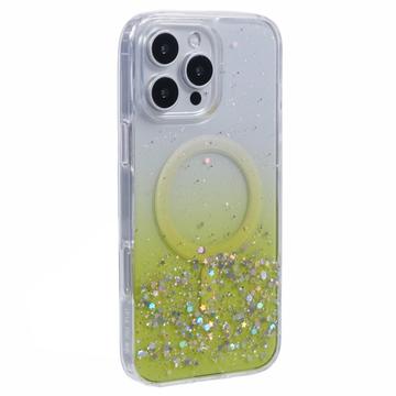 iPhone 16 Pro Max Sparkle Glow MagSafe hoesje - Geel