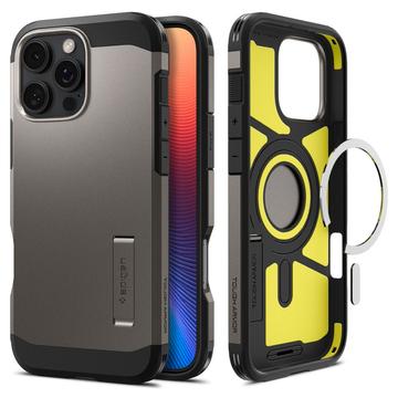 iPhone 16 Pro Max Spigen Tough Armor Mag Hoesje - Gunmetal