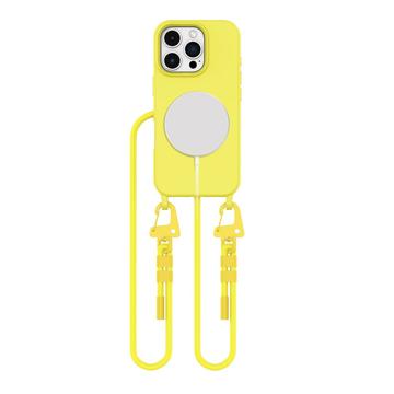 iPhone 16 Pro Max Tech-Protect MagNecklace MagSafe hoesje - Geel