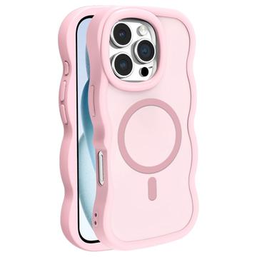 iPhone 16 Pro Max Golfrand magnetisch hybride hoesje - Roze