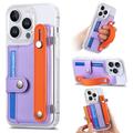 iPhone 16 Pro Plastic Hoesje CY1 - Kaartsleuf, polsband, standaard