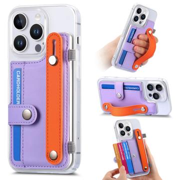 iPhone 16 Pro Plastic Hoesje CY1 - Kaartsleuf, polsband, standaard