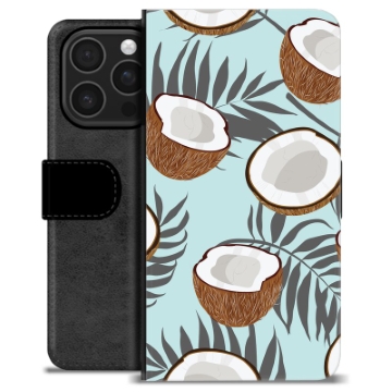 iPhone 16 Pro Premium Portemonnee Hoesje - Kokosnoot
