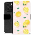iPhone 16 Pro Premium Portemonnee Hoesje - Citroen Patroon