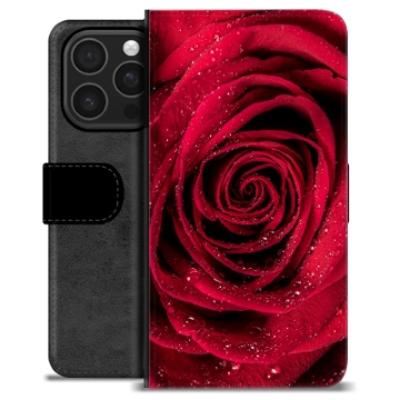 iPhone 16 Pro Premium Portemonnee Hoesje - Roos