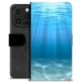 iPhone 16 Pro Premium Portemonnee Hoesje - Zee