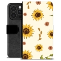 iPhone 16 Pro Premium Portemonnee Hoesje - Zonnebloem