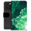 iPhone 16 Pro Premium Portemonnee Hoesje - Golven