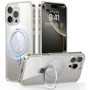 iPhone 16 Pro Torras Guardian Ostand MagSafe hoesje - Transparant