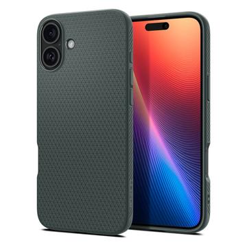iPhone 16 Spigen Liquid Air TPU Hoesje - Donkergroen