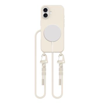iPhone 16 Tech-Protect MagNecklace MagSafe hoesje - Latte