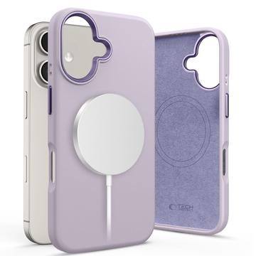 iPhone 16 Tech-Protect Silicone Pure Hoesje - MagSafe-compatibel - Mauve