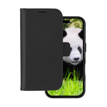 iPhone 16 dbramante1928 Lynge MagSafe 2-in-1 Leren Portemonnee Hoesje - Zwart