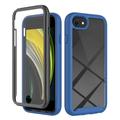 iPhone 16e 360 Bescherming Hoesje - Blauw / Doorzichtig