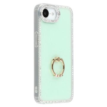 iPhone 16e CrystalGlow Hybride Hoesje met Ringhouder