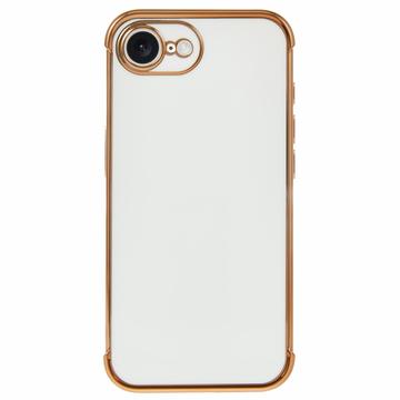 iPhone 16e Gegalvaniseerd schokbestendig TPU hoesje - Wit