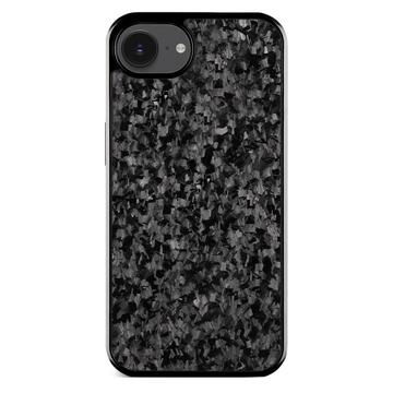 iPhone 16e Gesmeed Textuur Hybride Hoesje - Zwart