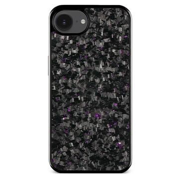 iPhone 16e Gesmeed Textuur Hybride Hoesje - Paars