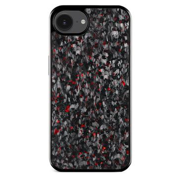 iPhone 16e Gesmeed Textuur Hybride Hoesje - Rood