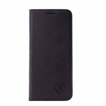 iPhone 16e JT Berlin BookCase Tegel Leren Flip Hoesje - Zwart