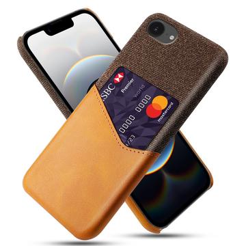 iPhone 16e KSQ Hoesje met Kaartenzak - Oranje