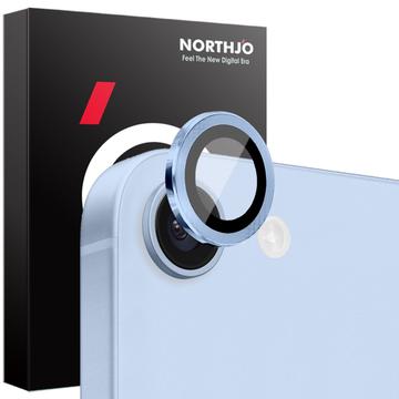 iPhone 16e Northjo Camera Lens Beschermer Set - Blauw