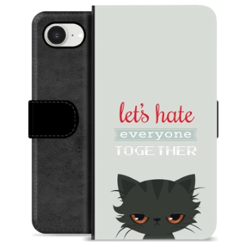 iPhone 16e Premium Portemonnee Hoesje - Boze Kat