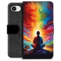 iPhone 16e Premium Portemonnee Hoesje - Meditatie