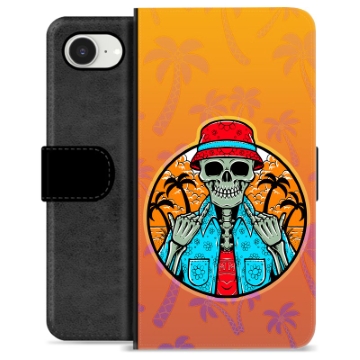 iPhone 16e Premium Portemonnee Hoesje - Skelet Zomer