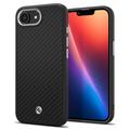 iPhone 16e Spigen Enzo Aramid Mag Case - MagSafe Compatibel - Zwart / Natuurlijk