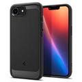 iPhone 16e Spigen Rugged Armor Mag TPU Hoesje - Zwart