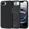 iPhone 16e Tech-Protect Ion Carbon Plastic Hoesje - MagSafe Compatibel - Zwart / Zilver