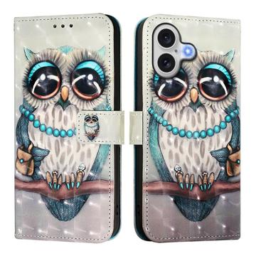 iPhone 17 Wonder Series Portemonnee Hoesje - Uil